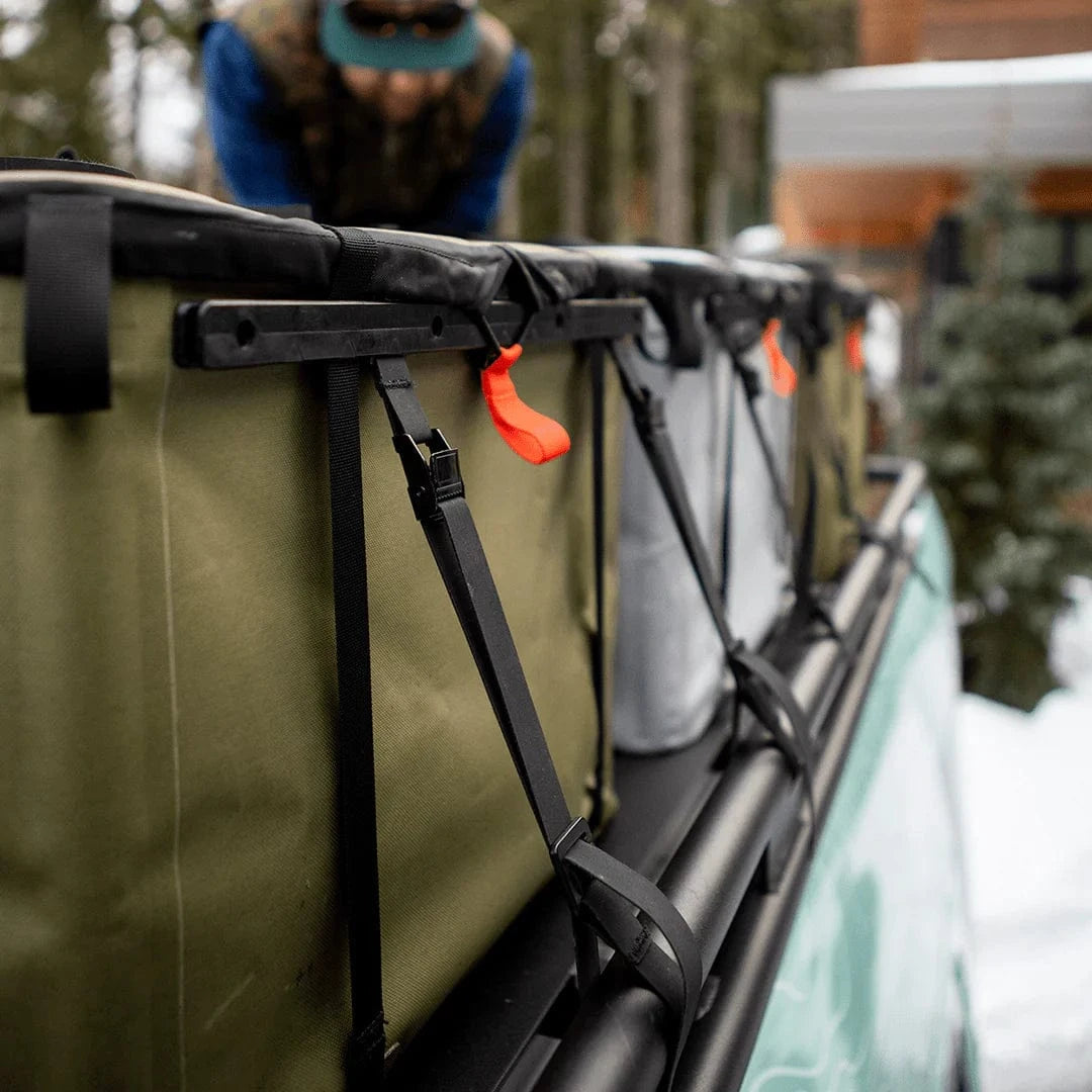 Securing RUX 70Ls with RUX Tie-Down Straps on a Sprinter van